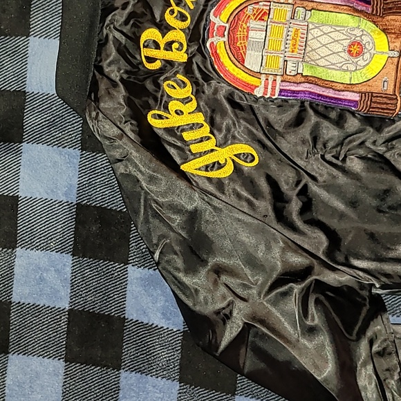 Vintage. Made in USA. Juke Box City Seattle. RICK. Bowling Jacket. Size Large. - Picture 6 of 16